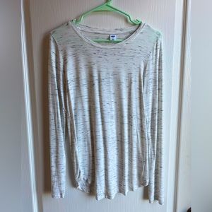 Old Navy sheer long sleeve speckled t-shirt